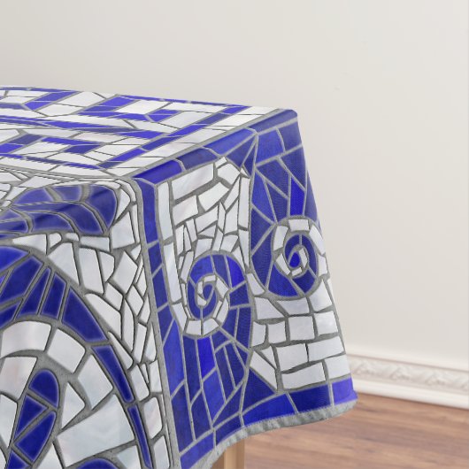 Griechisch Broken Tile Mosaik Art Tischdecke (Beispiel)