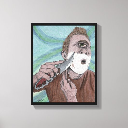 Griechisch Cyclops Knife Shave Fantasy Canvas Prin Leinwanddruck (Vorderseite)