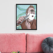 Griechisch Cyclops Knife Shave Fantasy Canvas Prin Leinwanddruck (Insitu (Wohnzimmer))