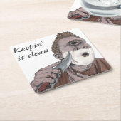 Griechisch Cyclops Knife Shave Paper Beauty Coaste Rechteckiger Pappuntersetzer (angewinkelt)