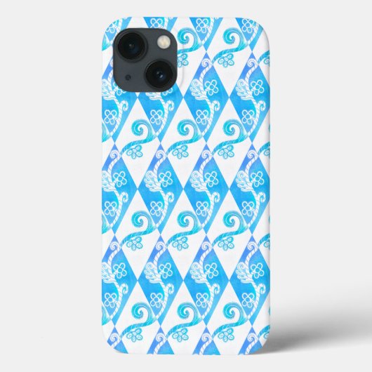 Griechisch Diamond Pattern Lace Schnörkel Case-Mate iPhone Hülle (Rückseite)