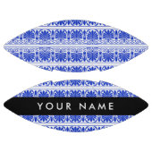 Griechisch Fret Arabesque Blue, Ihr Name, personal Football (Paneele)