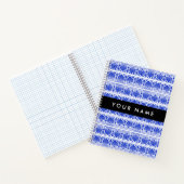 Griechisch Fret Arabesque Blue, Ihr Name, personal Notizblock (Innenseite)