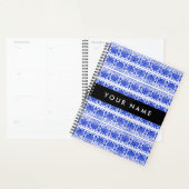 Griechisch Fret Arabesque Blue, Ihr Name, personal Planer (Anzeige)