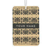 Griechisch Fret Arabesque Brown, Ihr Name, persona Autolufterfrischer (Rückseite)