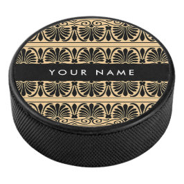 Griechisch Fret Arabesque Brown, Ihr Name, persona Eishockey Puck