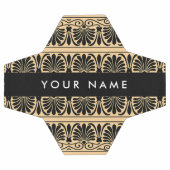 Griechisch Fret Arabesque Brown, Ihr Name, persona Fußball (Flach)