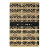 Griechisch Fret Arabesque Brown, Ihr Name, persona Mini Klemmbrett (Rückseite)