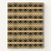 Griechisch Fret Arabesque Brown, Ihr Name, persona Notizblock (Rückseite)