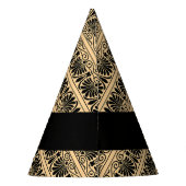 Griechisch Fret Arabesque Brown, Ihr Name, persona Partyhütchen (Rückseite)