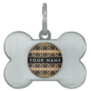 Griechisch Fret Arabesque Brown, Ihr Name, persona Tiermarke