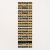 Griechisch Fret Arabesque Brown, Ihr Name, persona Yogamatte (Vorderseite)