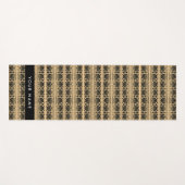 Griechisch Fret Arabesque Brown, Ihr Name, persona Yogamatte (Vorderseite (Horizontal))