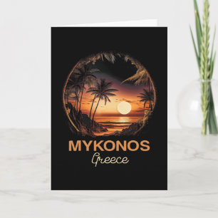 Griechisch Griechenland Strand Urlaub Ferien Mykon Karte