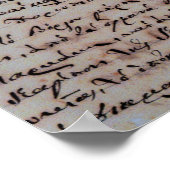 griechisch griechisch antike Hand schreiben Buchst Poster (Ecke)