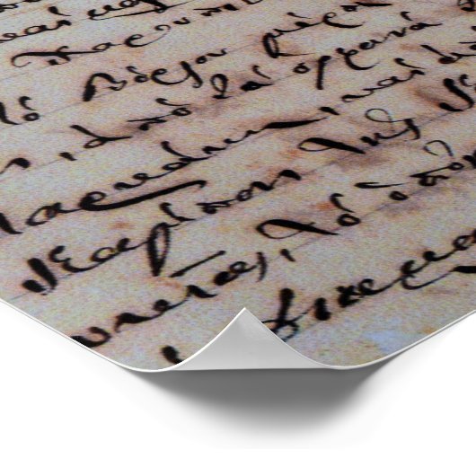 griechisch griechisch antike Hand schreiben Buchst Poster (Ecke)