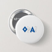 Griechisch-griechisch-griechisches Kleinkind Funny Button (Vorne & Hinten)