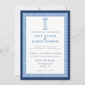 Griechisch-Griechisch-Mittelmeerküste Einladung (Vorderseite)