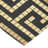 Griechisch-griechischer Mäander mit griechischem S Tischdecke (Schrägansicht)