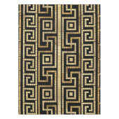 Griechisch-griechischer Mäander mit griechischem S Tischdecke (Vorderseite)