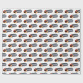 Griechisch Gyro Pita Fleisch Sandwich mediterrane  Geschenkpapier (Flach)