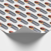 Griechisch Gyro Pita Fleisch Sandwich mediterrane Geschenkpapier (Ecke)