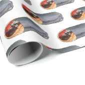 Griechisch Gyro Pita Fleisch Sandwich mediterrane  Geschenkpapier (Rolleneckpunkt)