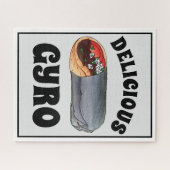 Griechisch Gyro Pita Fleisch Sandwich mediterrane  Puzzle (Horizontal)