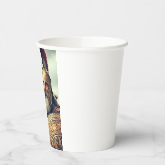 Griechisch Hoplite Pappbecher (Links)