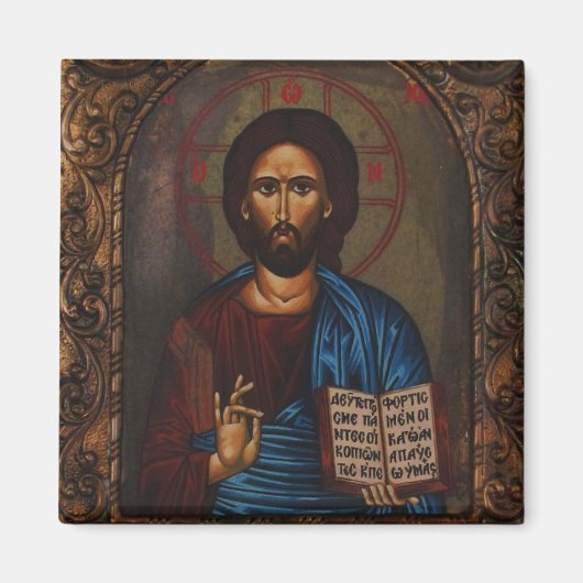 Griechisch ICON CHRIST Magnet (Vorne)