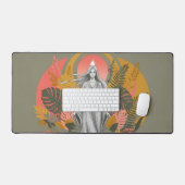 Griechisch Inspiriert Boho Art Schreibtischunterlage (Tastatur & Maus)