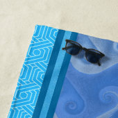 Griechisch Inspiriert Ocean Waves Beach Handtuch (Beispiel)