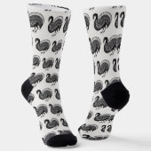 Griechisch Inspirierte Vogelsocken Socken (Gewinkelt)