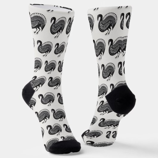 Griechisch Inspirierte Vogelsocken Socken (Gewinkelt)