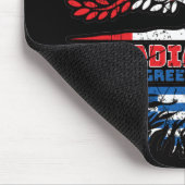 Griechisch-kanadische Tree-Roots-Flagge Mousepad (Ecke)