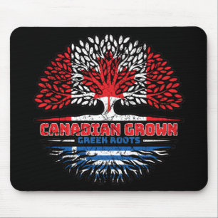 Griechisch-kanadische Tree-Roots-Flagge Mousepad