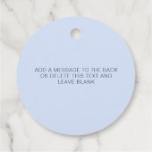 Griechisch Key Blue Baptisse Vielen Dank Geschenkanhänger (Rückseite)