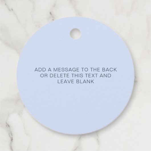 Griechisch Key Blue Baptisse Vielen Dank Geschenkanhänger (Rückseite)