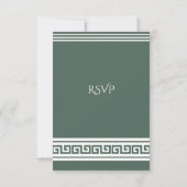 Griechisch Key RSVP Card Karte (Rückseite)