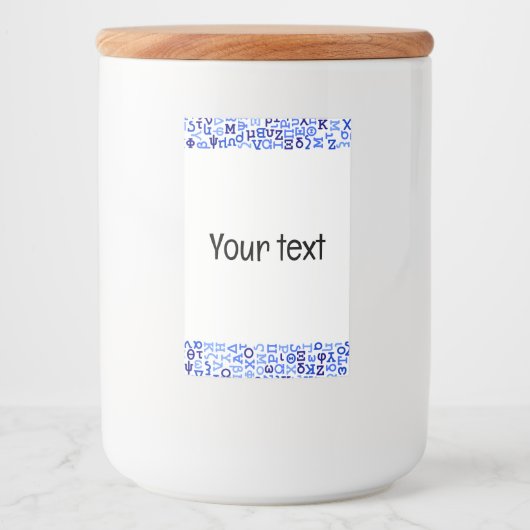 Griechisch Lebensmitteletikett (Vorderseite)