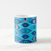 Griechisch Mataki - Matiasma Evil Eye Muster Kaffeetasse (Mittel)