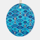 Griechisch Mataki - Matiasma Evil Eye Muster Keramik Ornament (Links)