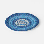 Griechisch Mati Mataki - griechischer Augapfel Pappteller (Schrägansicht)