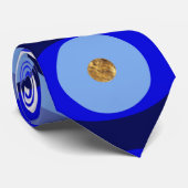 Griechisch Mati Mataki - Matiasma Evil Eye Blues Krawatte (Gerollt)
