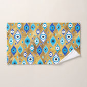 Griechisch Mati Mataki - Matiasma Evil Eye-Muster Badhandtuch Set (Handtuch)