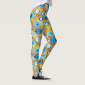 Griechisch Mati Mataki - Matiasma Evil Eye-Muster Leggings (Rechts)