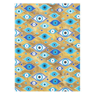 Griechisch Mati Mataki - Matiasma Evil Eye-Muster Tischdecke