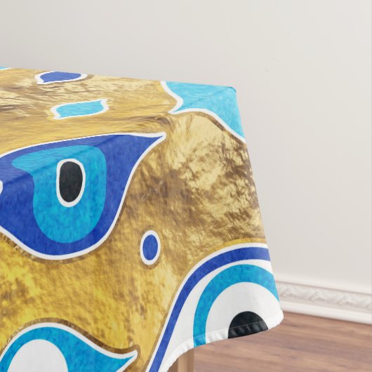 Griechisch Mati Mataki - Matiasma Evil Eye-Muster Tischdecke (Beispiel)