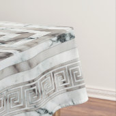 Griechisch Meander - griechisch-bedeutsame weiße M Tischdecke (Beispiel)