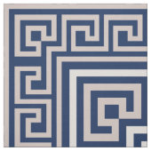 Griechisch Meander - griechischer Schlüssel - Blau Stoff (Muster)